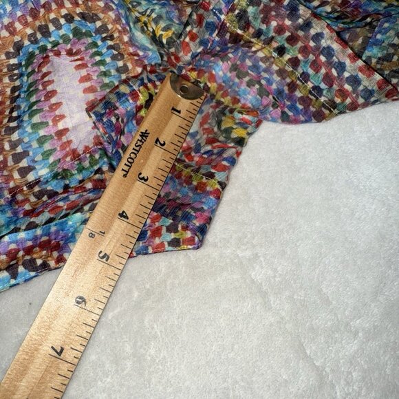 Women’s AllSaints Isla Luisa Multi-color patterned shorts US Size 8 - Picture 5 of 7